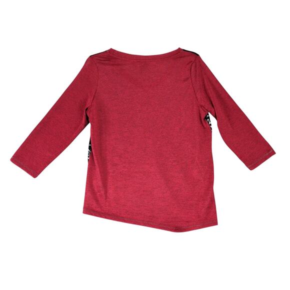 Onque Casual Santa Gnomes Holiday Shirt Top Womens XL P Embellished Snowflakes - Picture 2 of 10